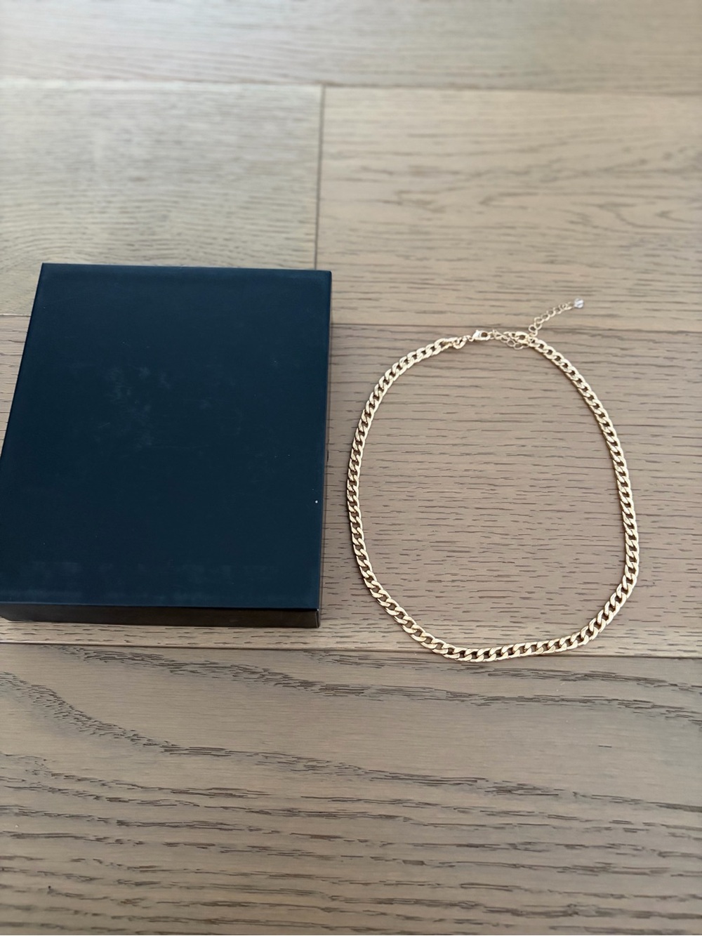 House of Harlow-Gold Tone Curb Chain Necklace